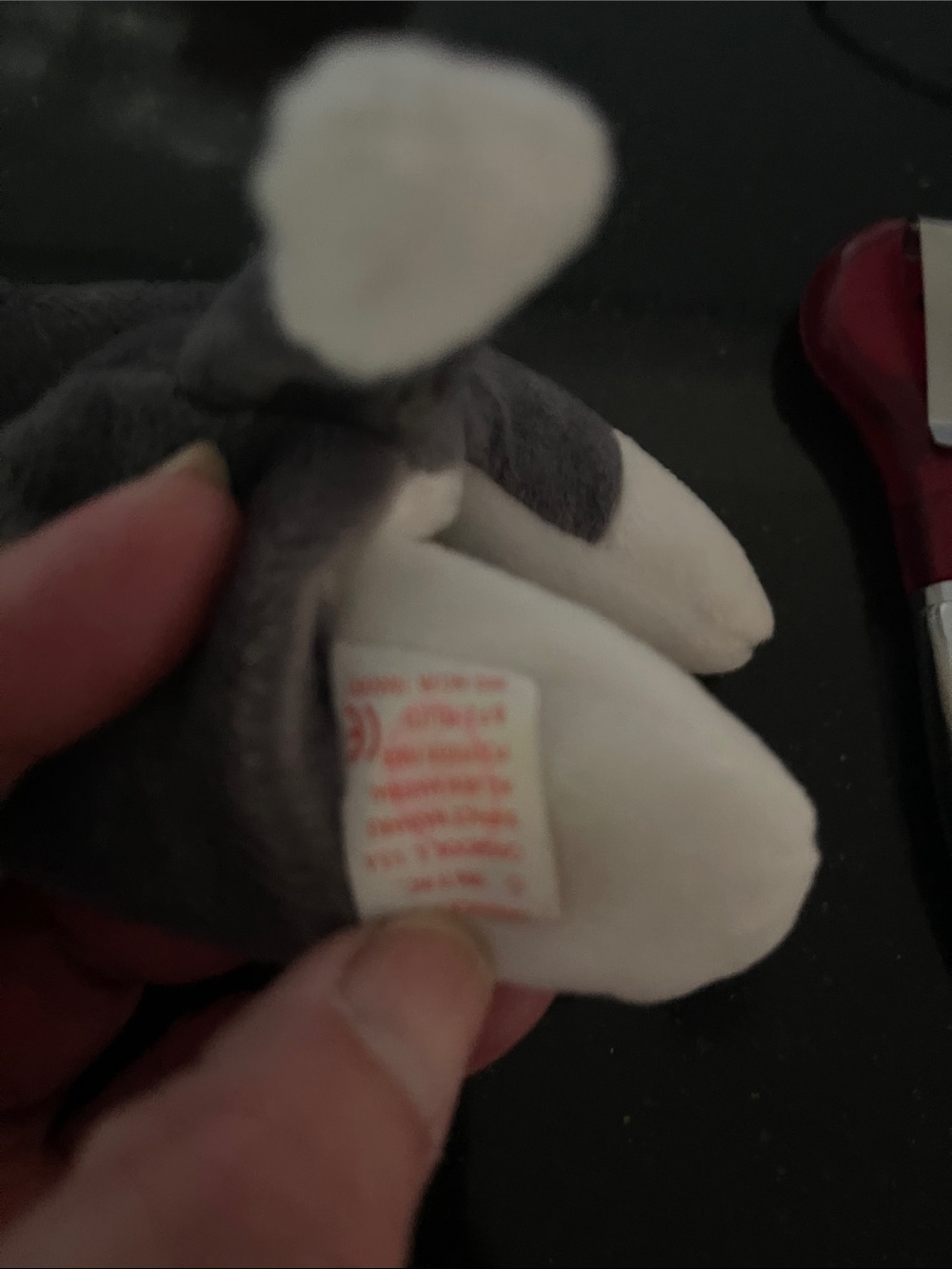 Ty Gray and White Plush Husky Small Pet Toy nanook - Picture 7 of 7